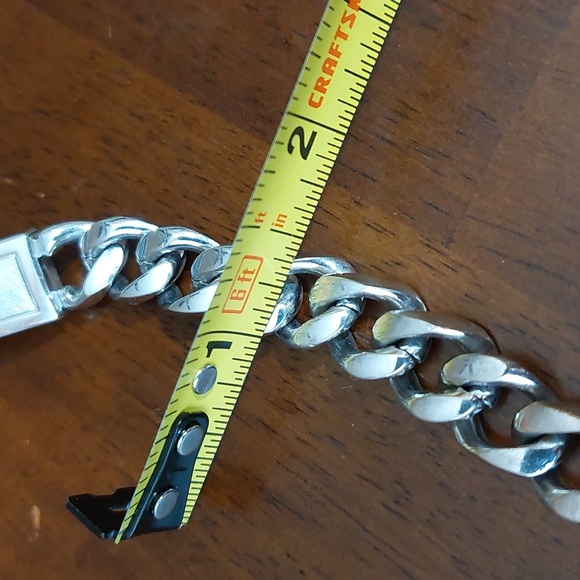 Vintage SPEIDEL USA Craig Personalized Curved Chain Stainless Steel ID Bracelet - Picture 5 of 7